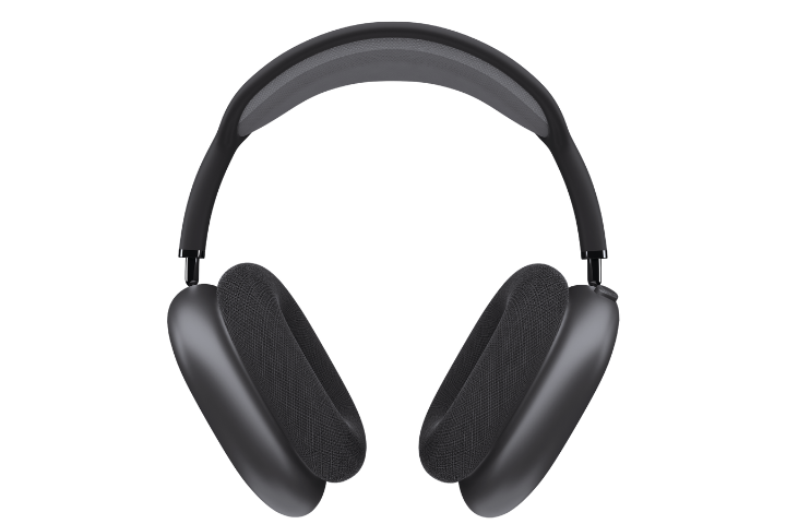 black headphones