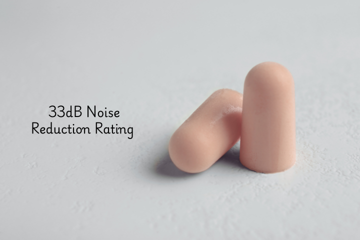 33dB Noise Reduction Rating Soft Foam Earplugs